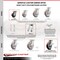 Service Caster 4 Inch Kingpinless Poly on Polyolefin Wheel Caster Set Brake and Swivel Lock SCC SCC-KP30S420-PPUR-SLB-BSL-4 - alternate 5